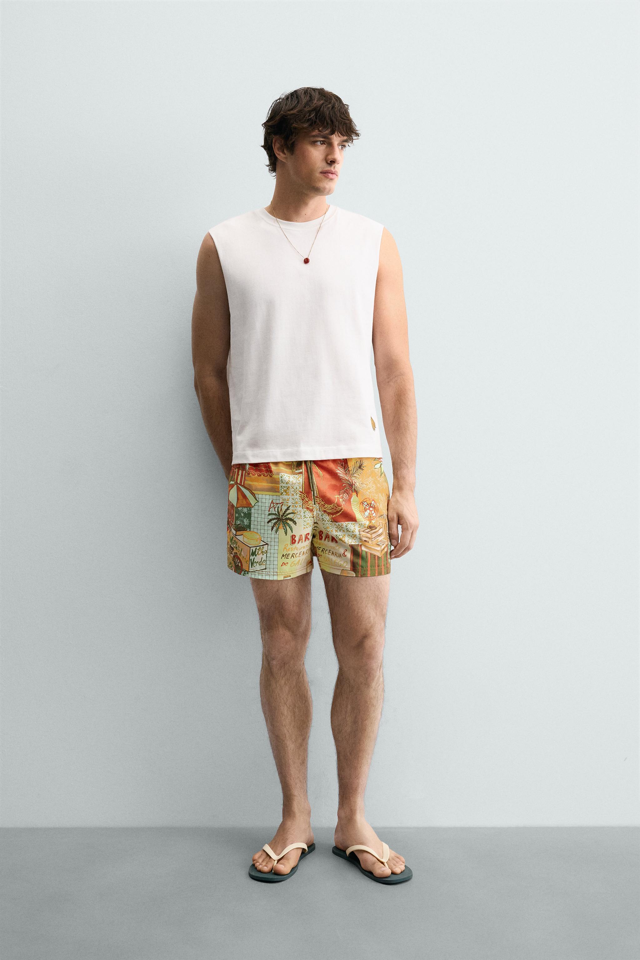 STREET PRINT SWIM TRUNKS